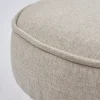 Tabouret H. 45 cm tissu chiné gris clair et pieds en métal - IDA 7483
