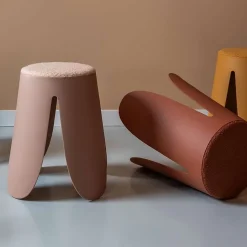 Tabouret Keystone avec assise bouclette