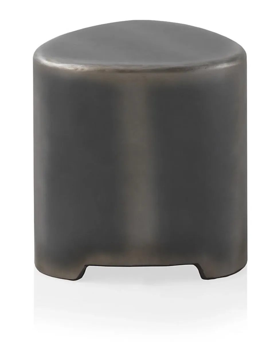 Tabouret laqué en couleur métallique