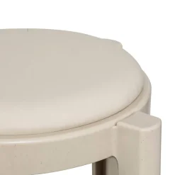 Tabouret Plasta en plastique beige - Beige- 5five