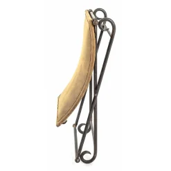 Tabouret Pliable en Cuir "Rodéo" 58cm Marron