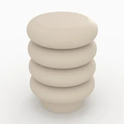 Tabouret rond en métal gris H41 cm - Félicie
