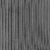 Tabouret Solaro gris en velours plissé - Atmosphera