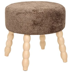 Tabouret Spolo marron tonka - Atmosphera