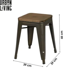 Tabouret vintage Liv - H. 46 cm