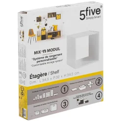 Étagère 1 case Blanc Mix N' Modul - 5Five