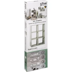 Étagère 6 cases Effet chêne gris Mix N' Modul - 5Five
