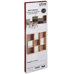 Étagère 9 cases Effet chêne naturel Mix N' Modul - 5Five