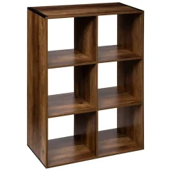 Étagère 6 cases indus Effet bois foncé Mix N' Modul - 5Five