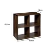 Étagère 4 cases indus Effet bois foncé Mix N' Modul - 5Five