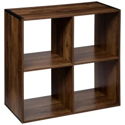 Étagère 4 cases indus Effet bois foncé Mix N' Modul - 5Five