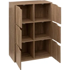 Étagère 6 cases porte Effet bois naturel Mix N' Modul - 5Five
