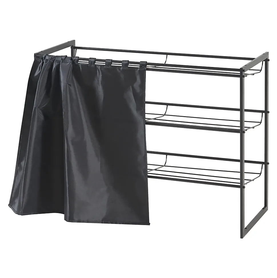 Étagère à chaussures Sel 80 x 32 x 60 cm noir en.casa