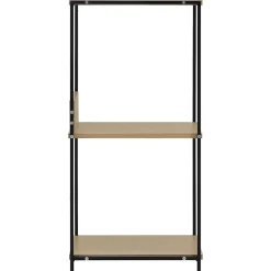 Étagère à livres droite petite Noir et chêne 33,5x39,6x79,7 cm vidaXL