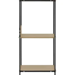 Étagère à livres droite petite Noir et chêne 33,5x39,6x79,7 cm vidaXL