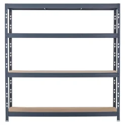 Étagère 4 plateaux H.180 cm x L.185 cm métal et bois