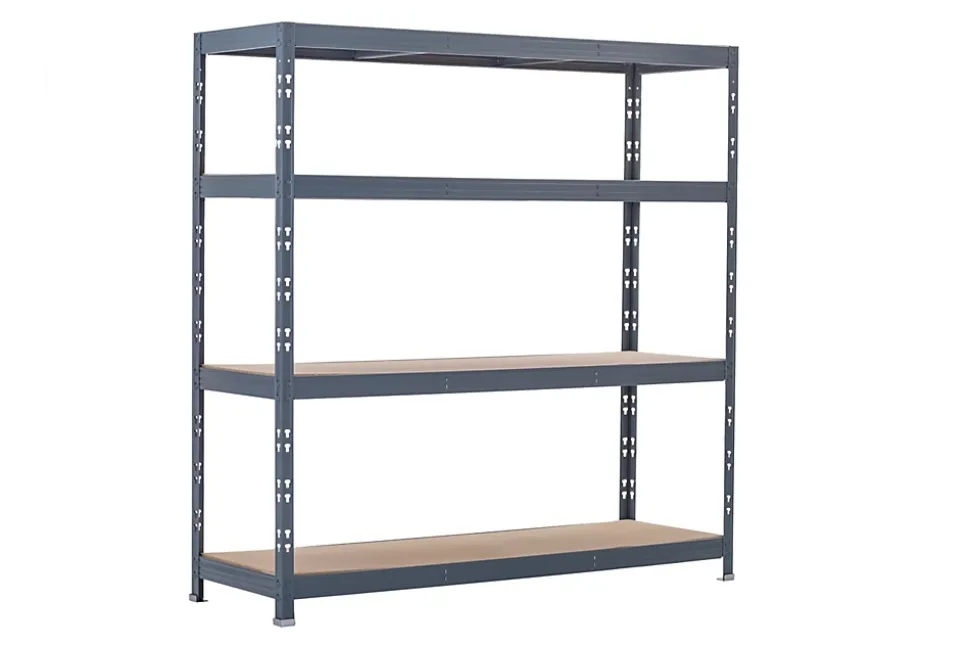 Étagère 4 plateaux H.180 cm x L.185 cm métal et bois