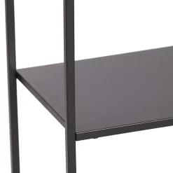 Étagère autoportante Isojoki 120 x 35 x 87,5 cm métal noir en.casa