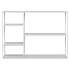 Étagère autoportante Isojoki métal 120 x 35 x 87,5 cm blanc en.casa
