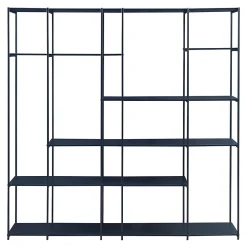 Étagère autoportante Rælingen 180 x 180 x 33 cm noir en.casa