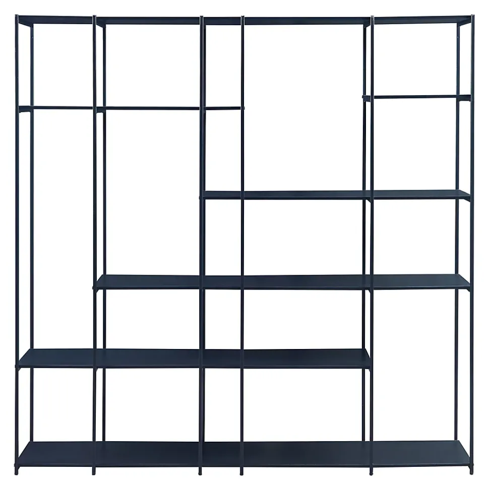 Étagère autoportante Rælingen 180 x 180 x 33 cm noir en.casa