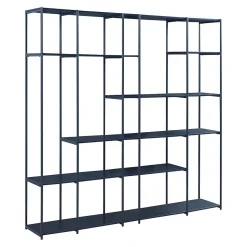 Étagère autoportante Rælingen 180 x 180 x 33 cm noir en.casa