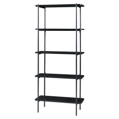 Étagère autoportante Samnanger 180 x 80 x 34 cm noir en.casa