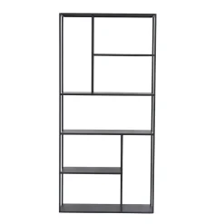 Étagère autoportante Vehmaa acier 188 x 90 x 30 cm noir en.casa
