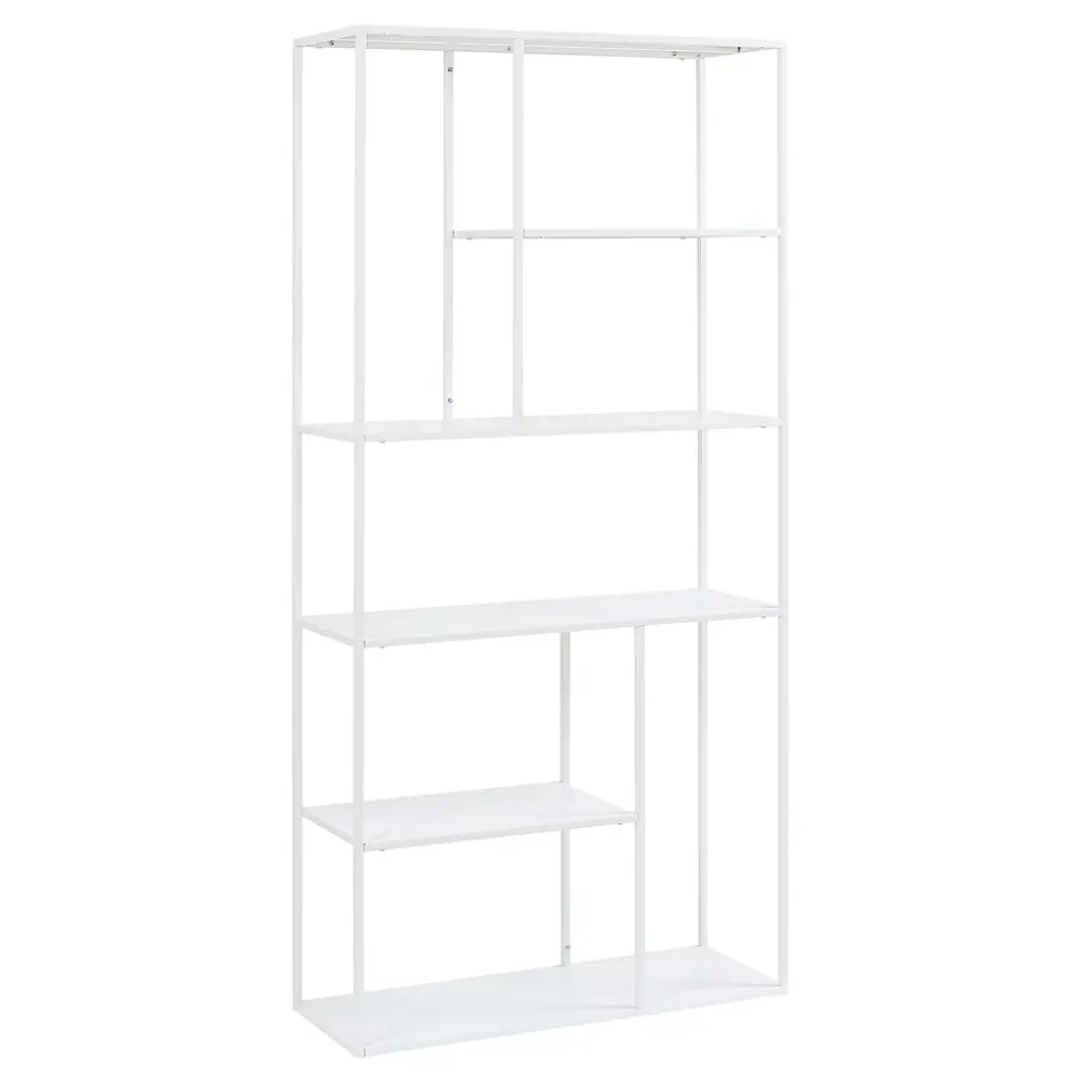 Étagère autoportante Vehmaa acier 188 x 90 x 30 cm blanc en.casa
