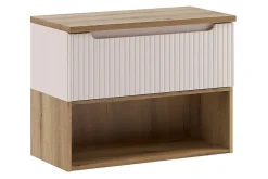 Étagère basse suspendue pour meuble sous vasque 60 cm NOVA chêne Coast Evoke