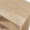Étagère CD Tynset 90 x 20 x 20 cm effet chêne sonoma en.casa