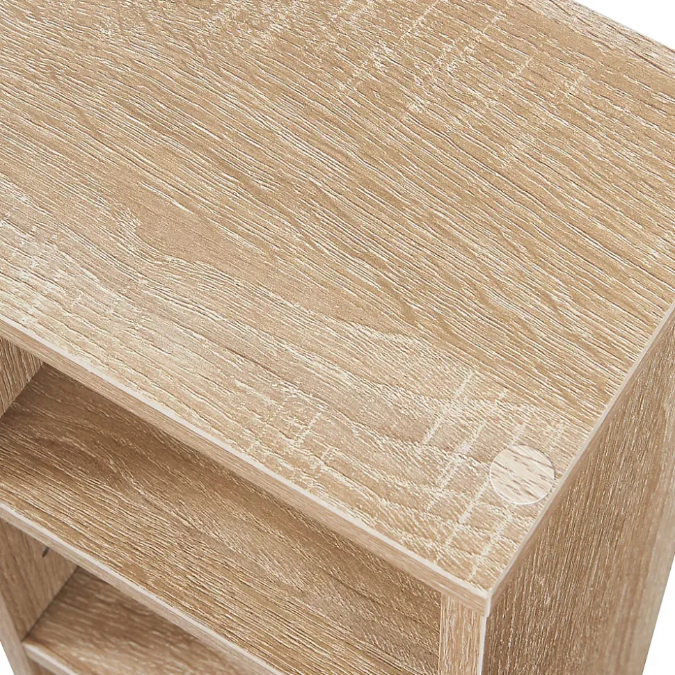 Étagère CD Tynset 90 x 20 x 20 cm effet chêne sonoma en.casa