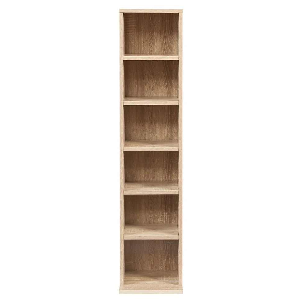 Étagère CD Tynset 90 x 20 x 20 cm effet chêne sonoma en.casa