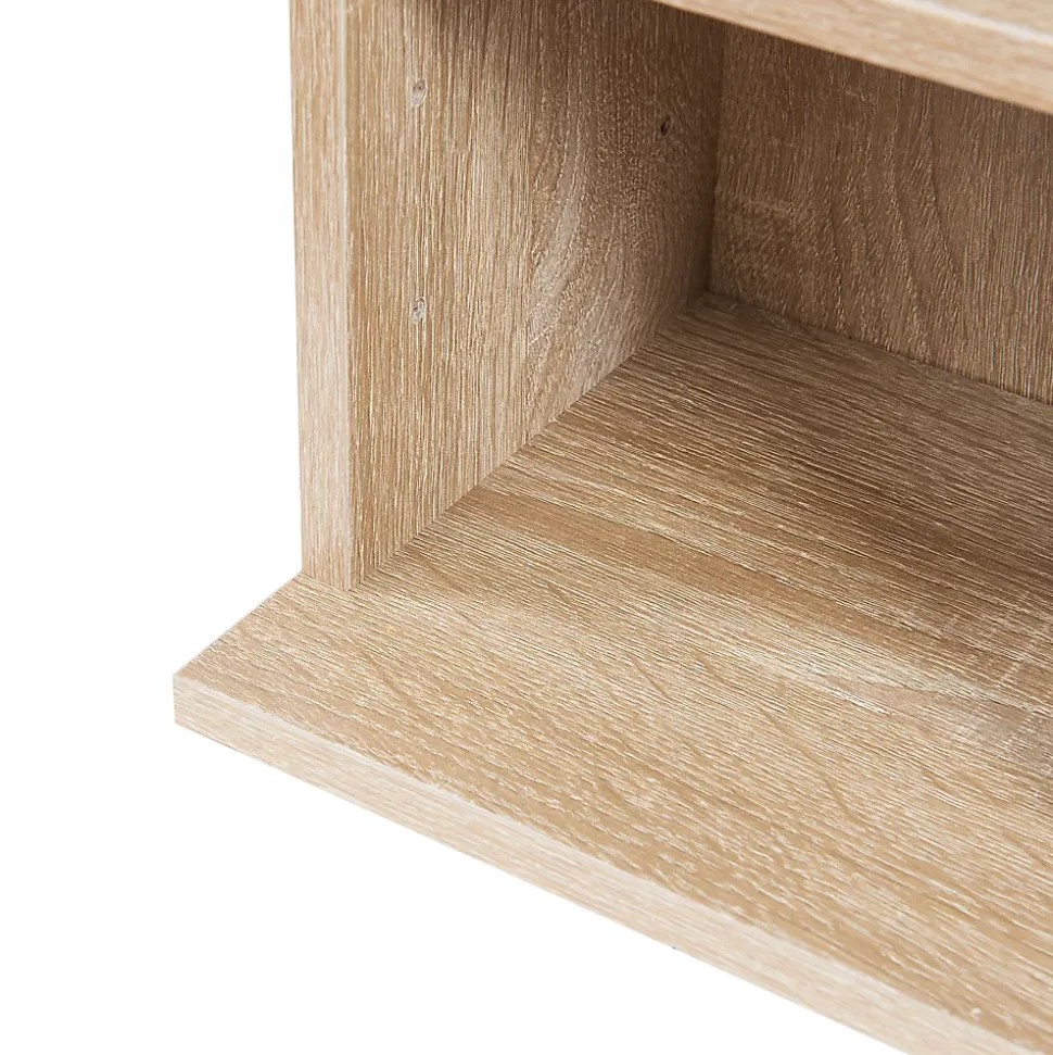 Étagère CD Tynset 90 x 20 x 20 cm effet chêne sonoma en.casa