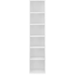 Étagère CD Tynset 90 x 20 x 20 cm blanc en.casa
