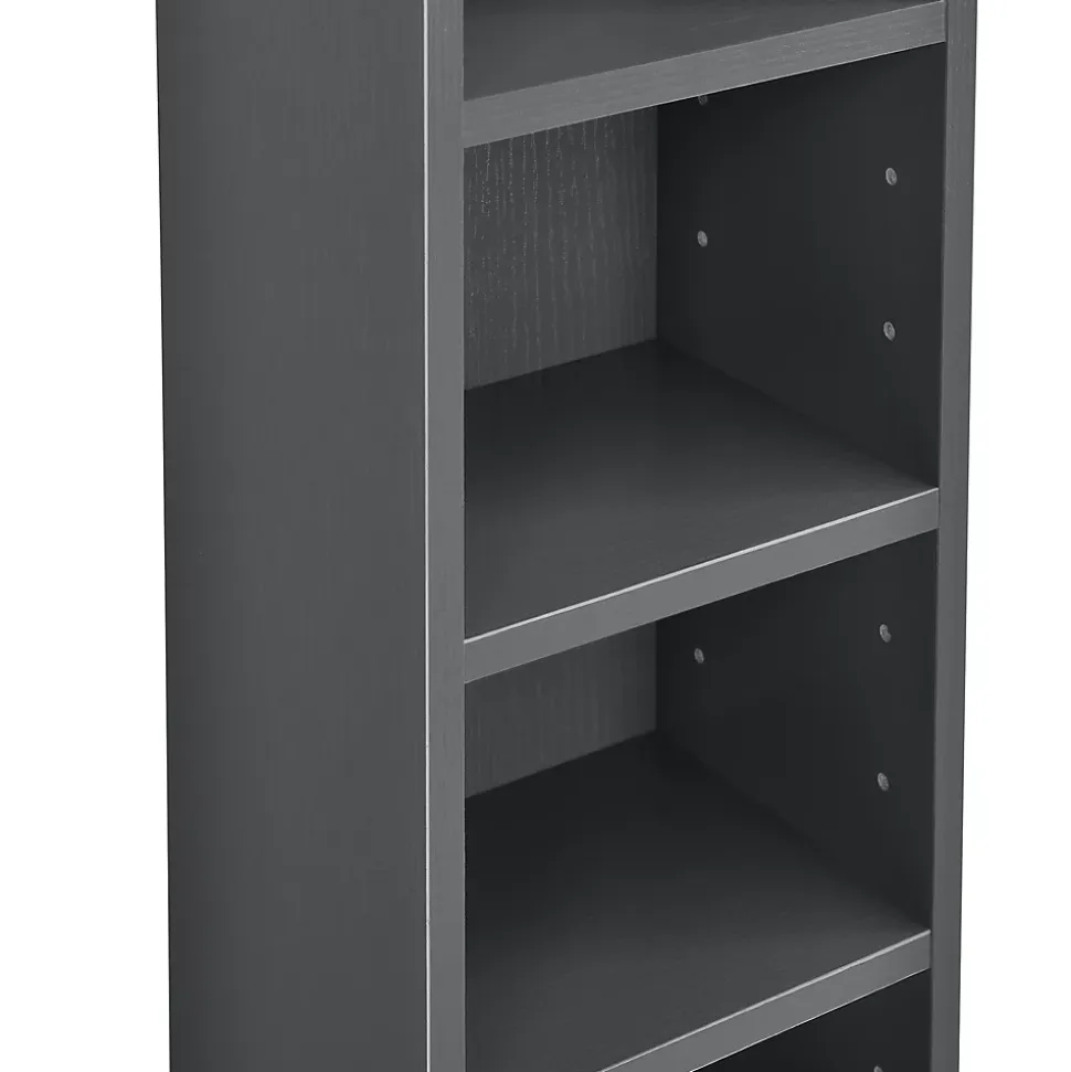Étagère CD Tynset 175 x 20 x 20 cm gris foncé en.casa
