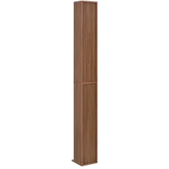 Étagère CD Tynset 175 x 20 x 20 cm effet noyer en.casa