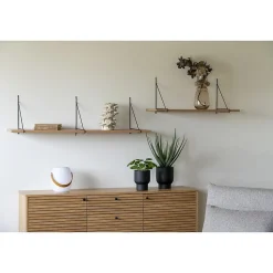 Étagère Chiba, Marron, Panneau d'Aggloméré Mélaminé, 29x120x31 cm, Seven Design