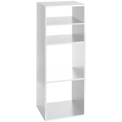 Étagère colonne 4 cases Blanc Mix N' Modul - 5Five