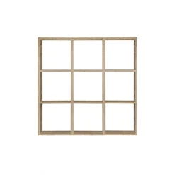 Étagère cube 9 casiers décor chêne - Classico