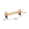 Étagère d'appoint 59x1 sur pieds Bambou - 5Five