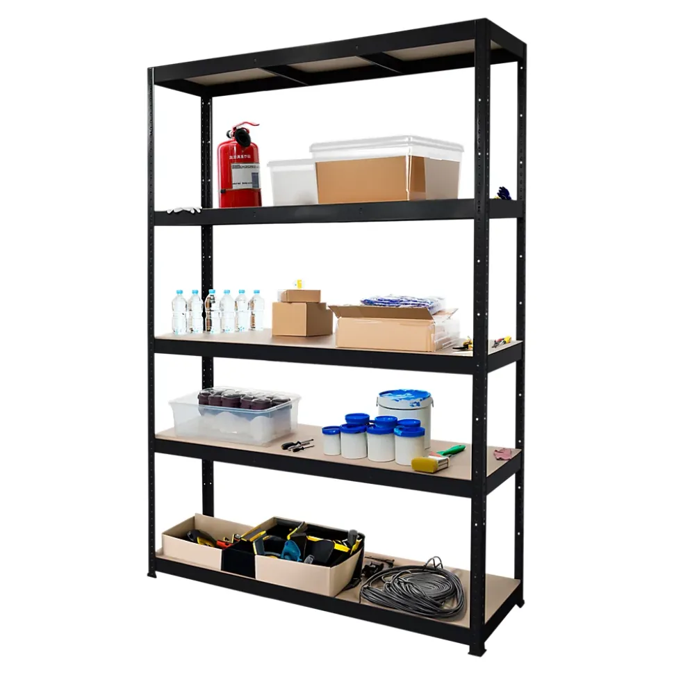 Étagère de garage en acier thermo-laqué GoodHome Ryle H. 179 x L. 120 x P. 40 cm