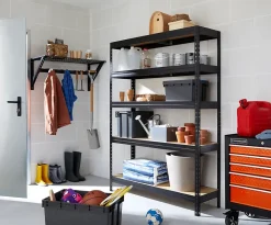 Étagère de garage en acier thermo-laqué GoodHome Rand H. 180 x L. 127,6 x P. 40 cm