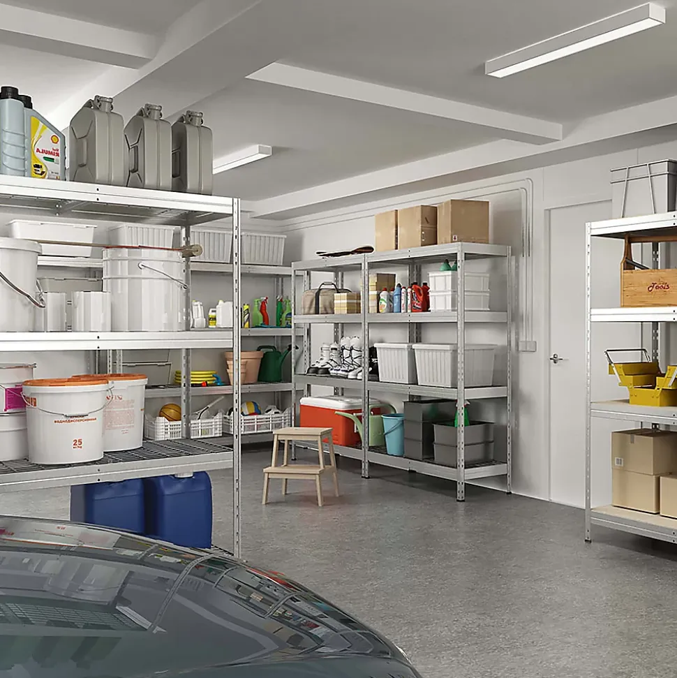 Étagère de garage en acier galvanisé H.180 x l.150 x P.60 cm