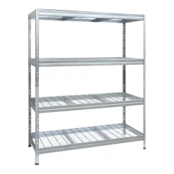 Étagère de garage en acier galvanisé H.180 x l.150 x P.60 cm