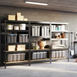 Étagère de garage en acier thermo-laqué GoodHome Rand H. 180 x L. 97 x P. 60 cm