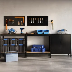Étagère de garage en acier thermo-lacqué GoodHome Rand H. 90 x L. 97 x P. 60 cm