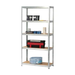 Étagère de garage en acier thermo-laqué GoodHome Ryle H. 180 x L. 75 x P. 35 cm