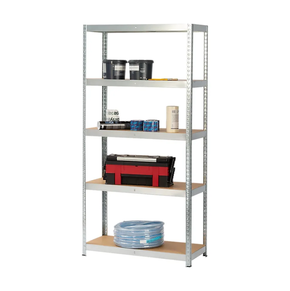 Étagère de garage en acier thermo-laqué GoodHome Ryle H. 180 x L. 75 x P. 35 cm