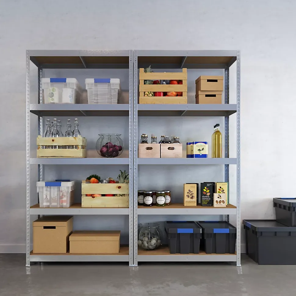 Étagère de garage en acier thermo-laqué GoodHome Ryle H. 180 x L. 75 x P. 35 cm